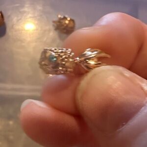 Gold/rose gold charm beads lot for jewelry/ bracelet making